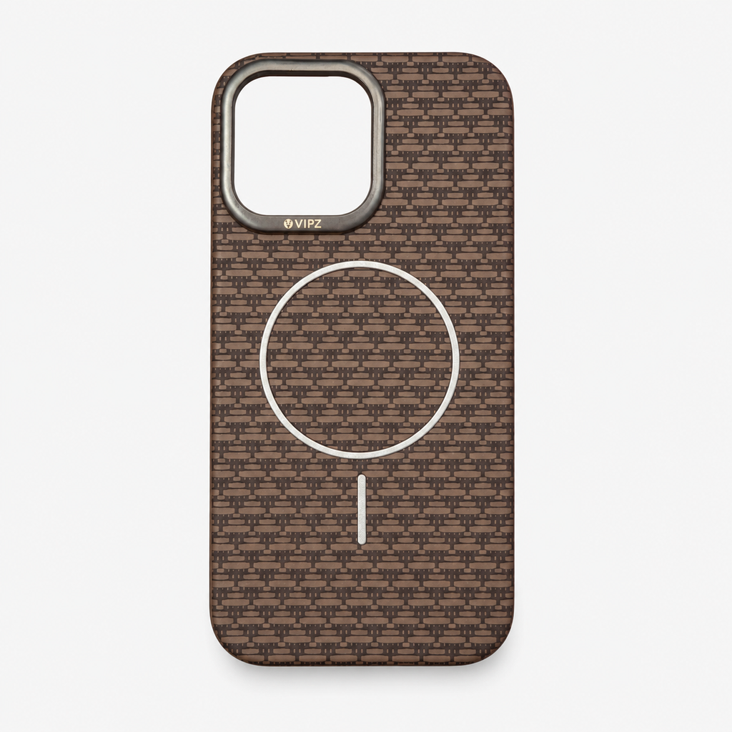 Monaco Weave MagSafe iPhone Case – Mocha Brown